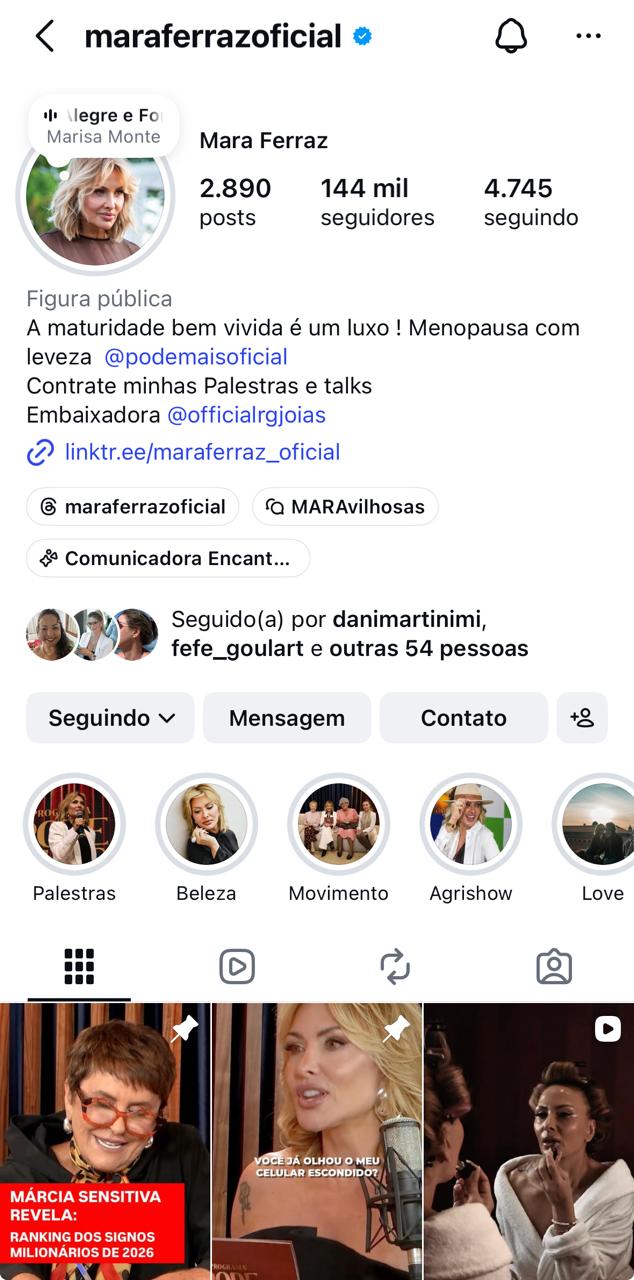 Instagram Mara Ferraz